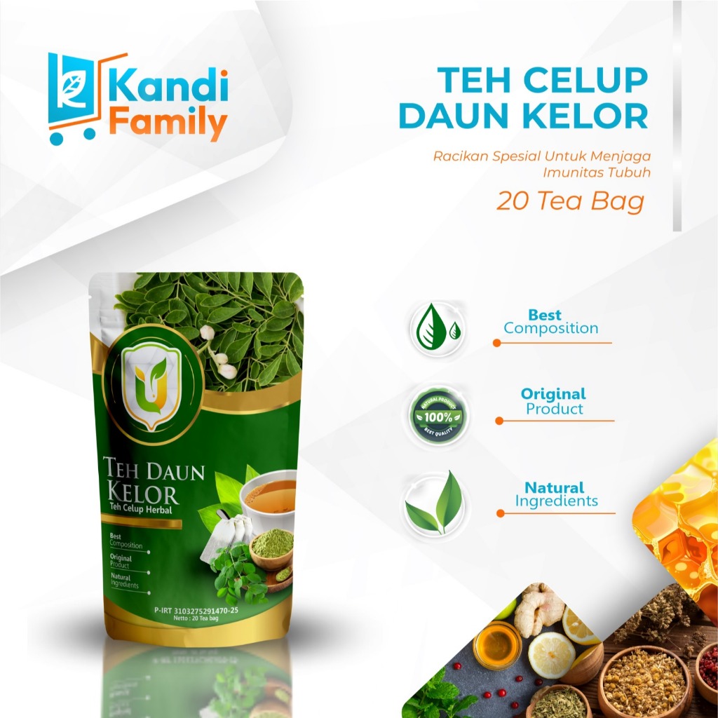 

Teh Celup Kelor – Sehat Alami Cegah Radikal Bebas Jaga Daya Tahan Tubuh 20 Bag