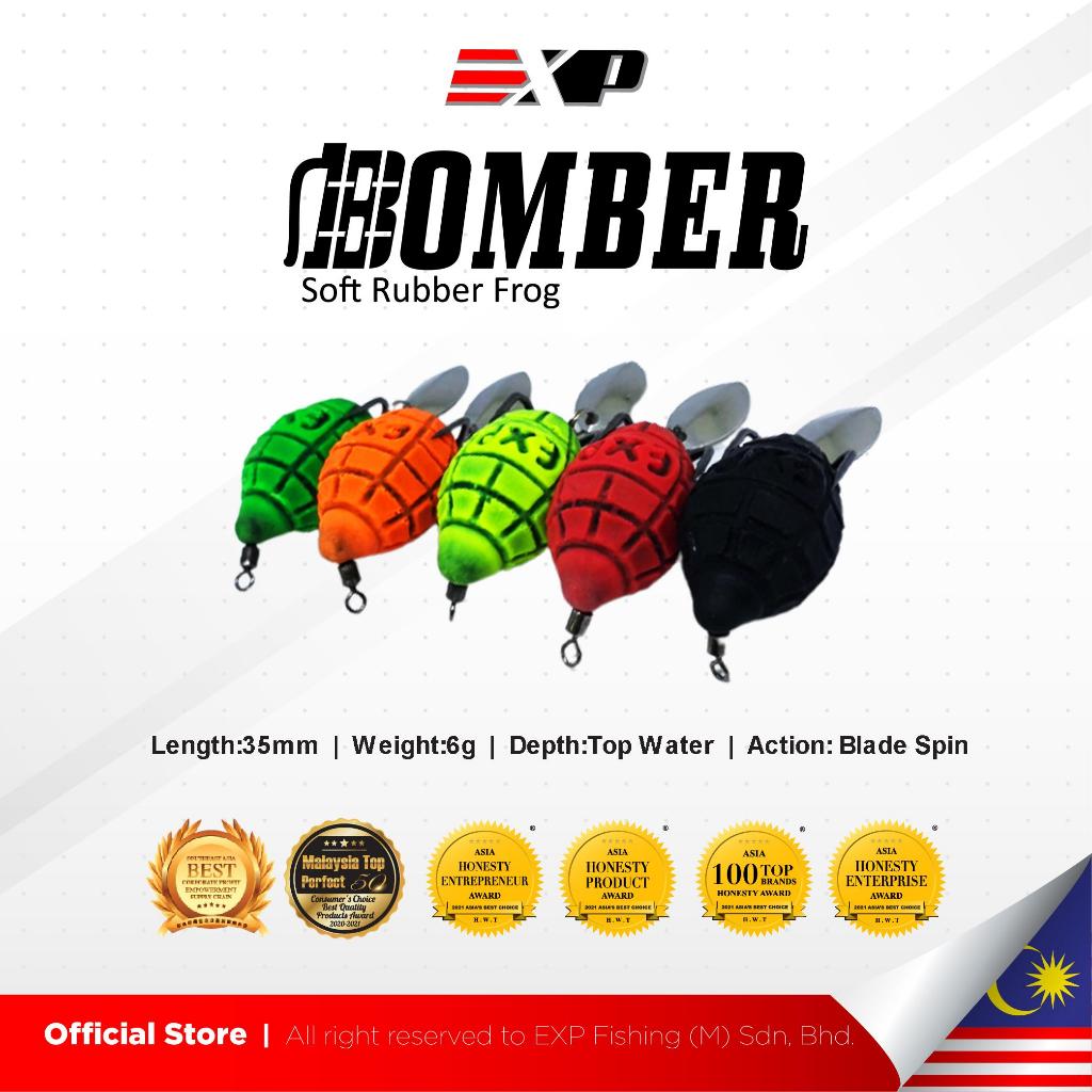 EXP Bomber Frog Soft Frog umpan casting umpan gabus kodok tiruan umpan tiruan karet asli thailand