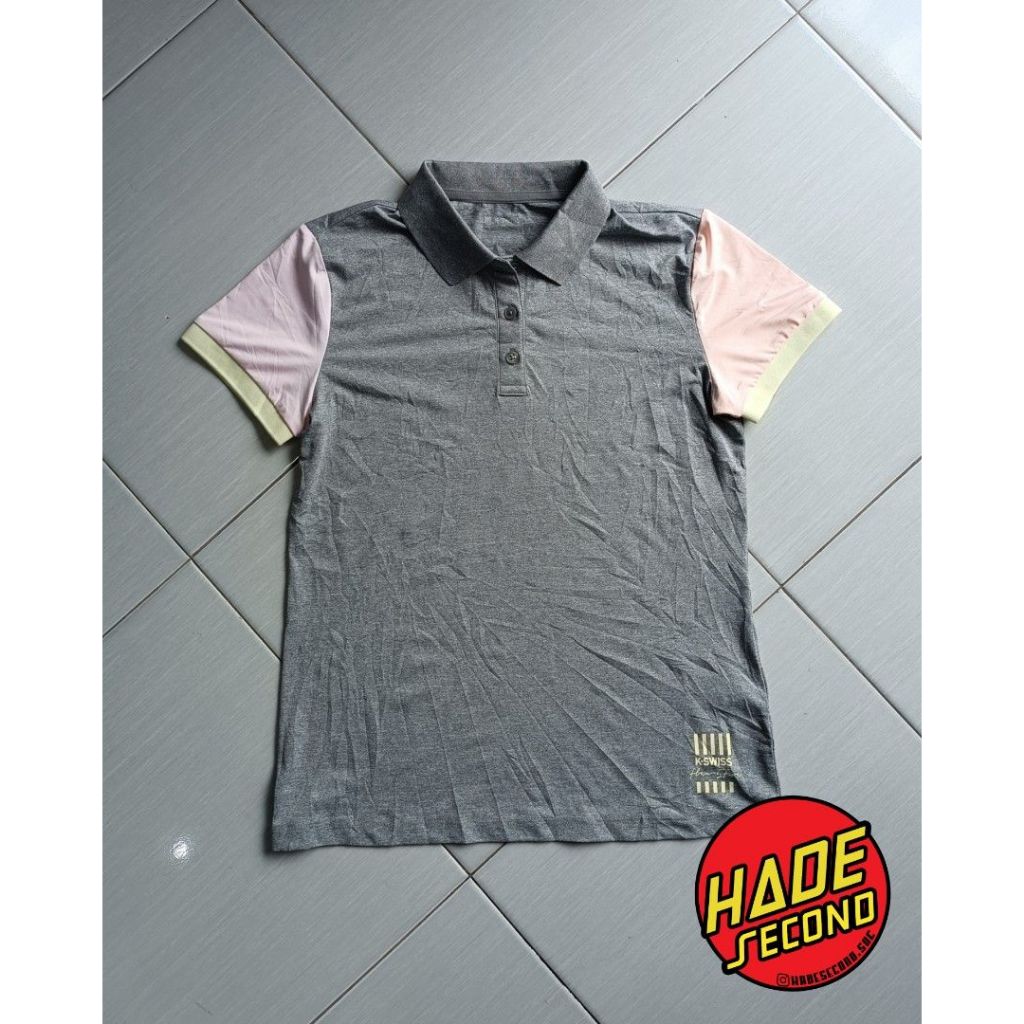 [SIZE S FIT M] K-Swiss Polo T-Shirt