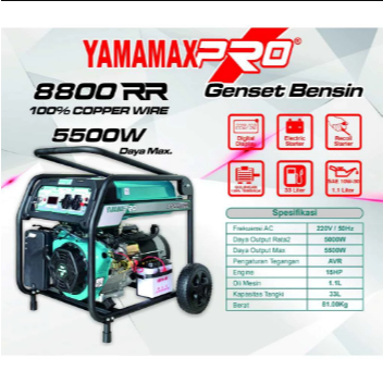 Yamamax Pro 8800RR Genset Bensin 5500 Watt