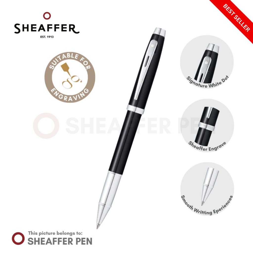

Sheaffer® 100 Glossy Black Lacquer Rollerball