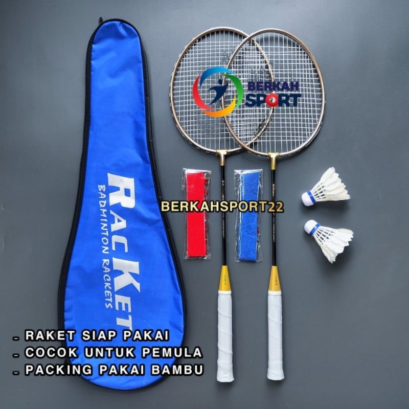 RAKET BADMINTON ANAK PEMULA RINGAN SIAP PAKAI RAKET BULUTANGKIS MURAH