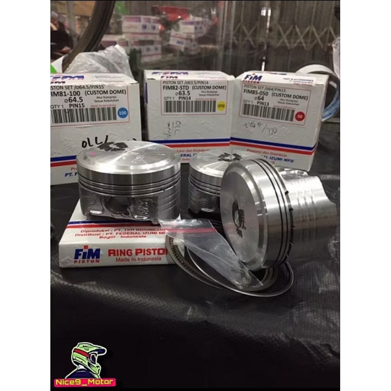 Seher Piston Kit Fim Mentah 63.5mm 64mm 64.5mm 65mm Pin 13 14 15