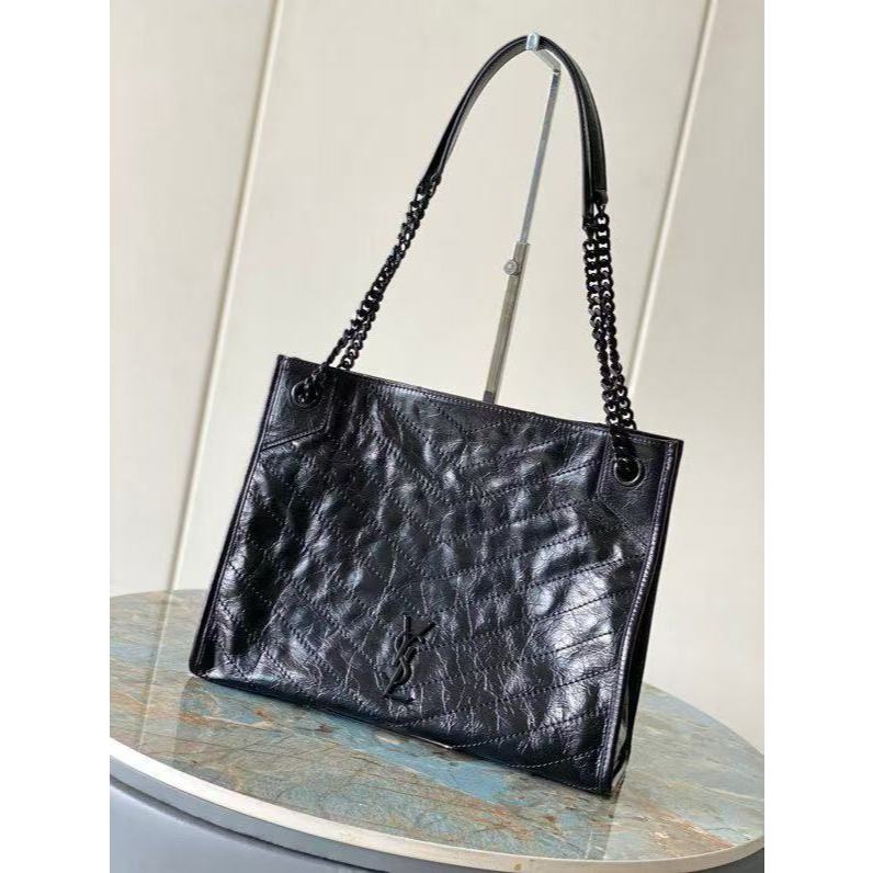 SAINT LAURENT Niki Tote Bag Handbill Shoulder Bag Women's Black 577999