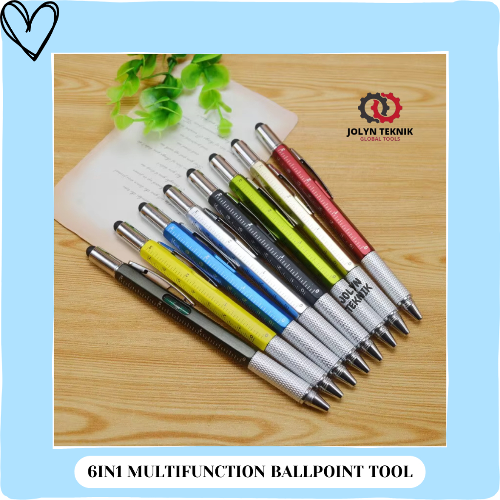 

6IN1 MULTIFUNCTION BALLPOINT TOOL MEASURE TECHNICAL RULLER