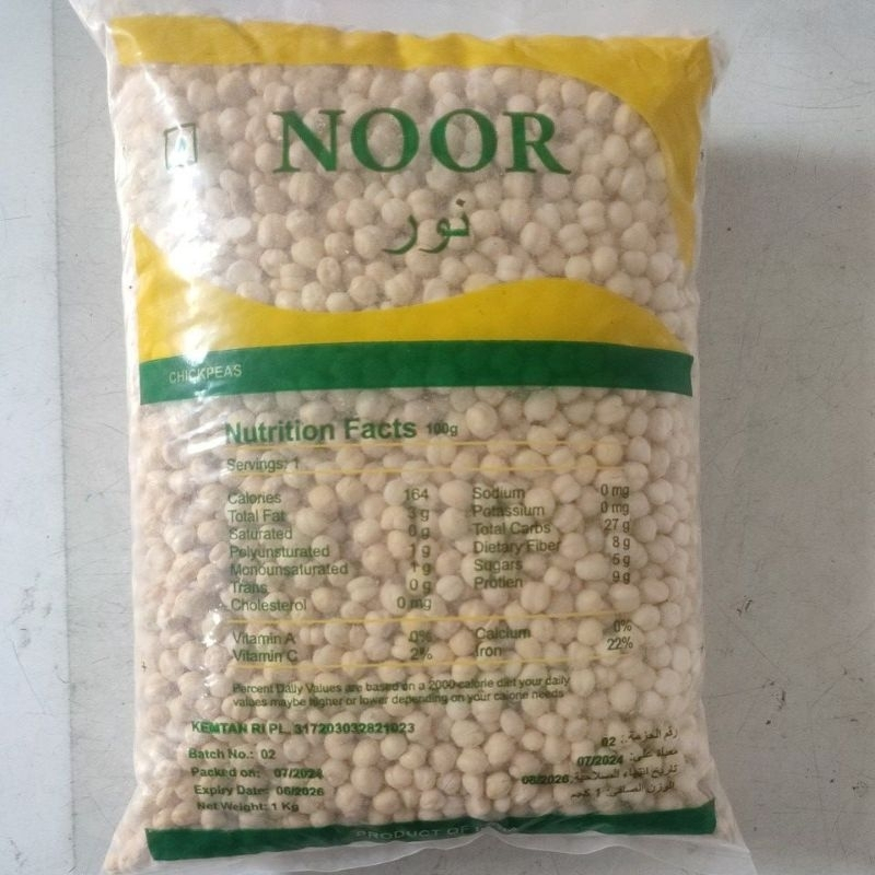 

Kacang Arab Kacang India Kacang Chekpeas Kacang Araba kemasan 1kilogram