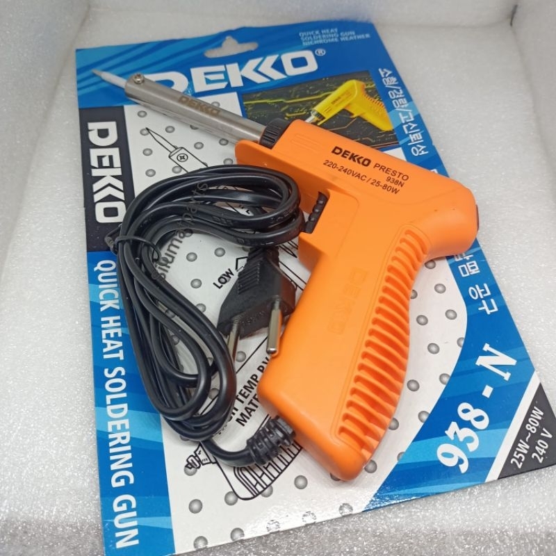 Dekko Solder Tembak 938N  - SOLDER GUN DEKKO TYPE 938 25W - 80W / DEKKO GUN / SOLDER TEMBAK