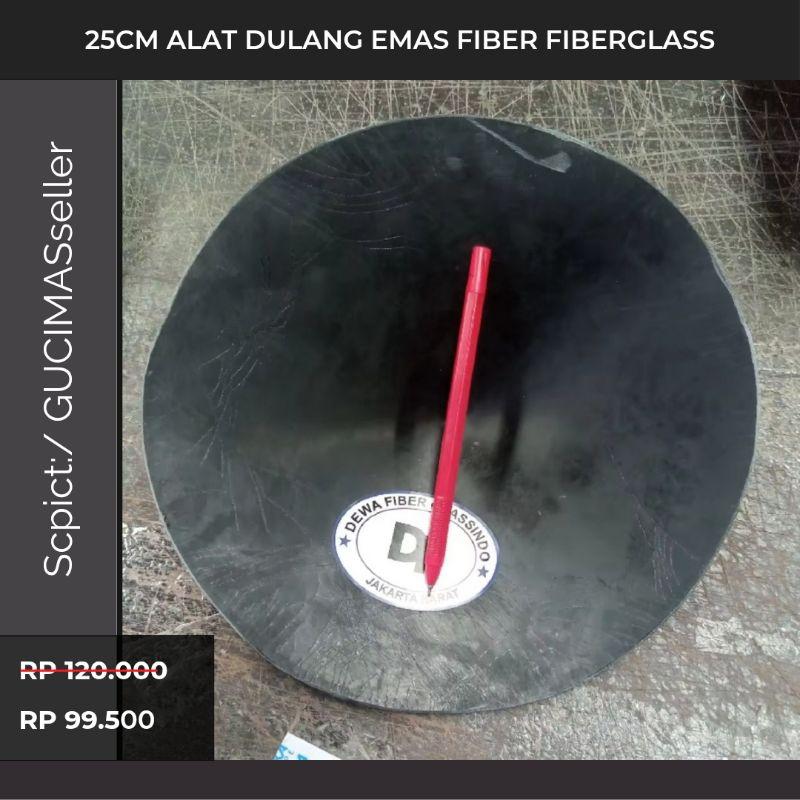 Promo 25Cm & 60 cm Alat Dulang Emas Fiber Fiberglass Dulangan Gold Pan Panning 25cm & 60cm