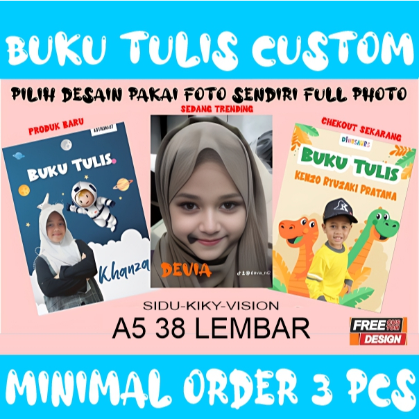 

BUKU TULIS I BUKU LATIN I BUKU KOTAK I CUSTOM KASTEM SEKOLAH PELAJARAN SATUAN REQUEST DESAIN 38 HALAMAN SAMPUL TEBAL MURAH