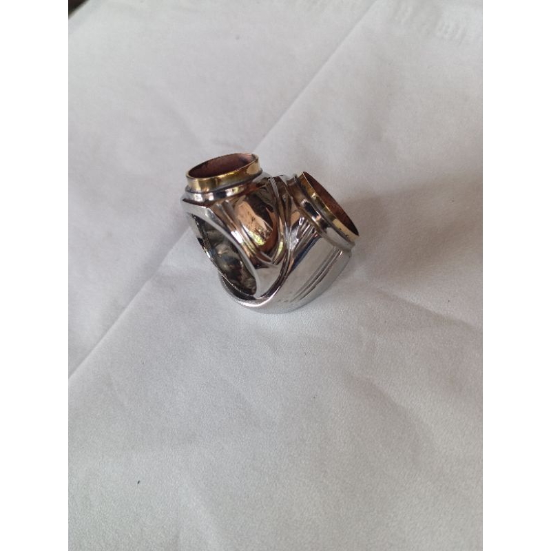 cinci ring monel tanam kombinasi gold