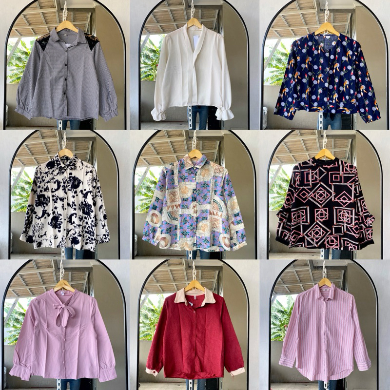 F 2 BLOUSE KEMEJA PREMIUM