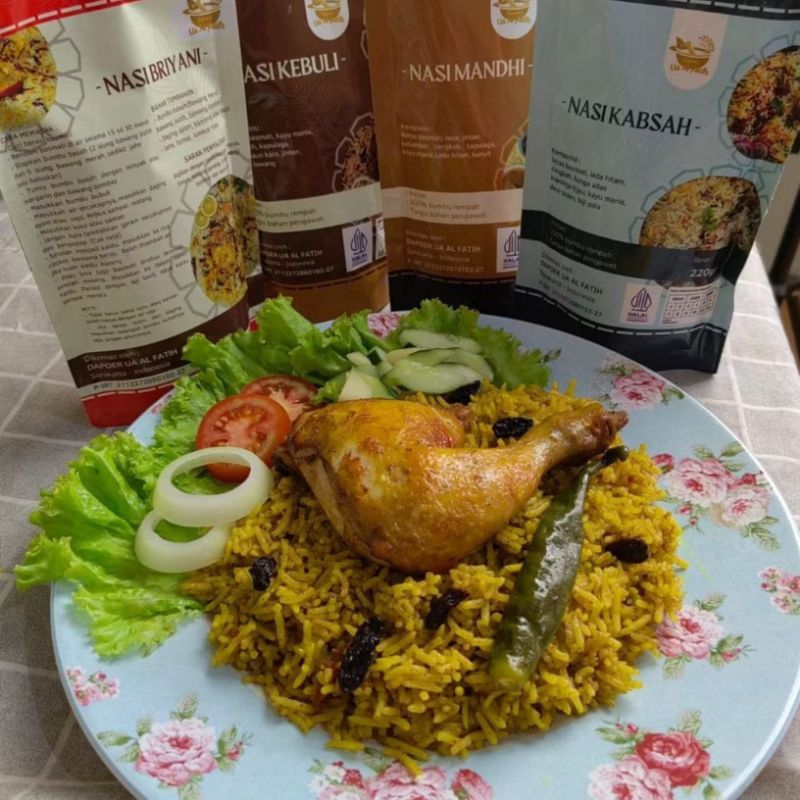 

Beras Basmati [200gr] + Bumbu instan nasi kebuli nasi biryani nasi mandhi briyani kebuli mandhi