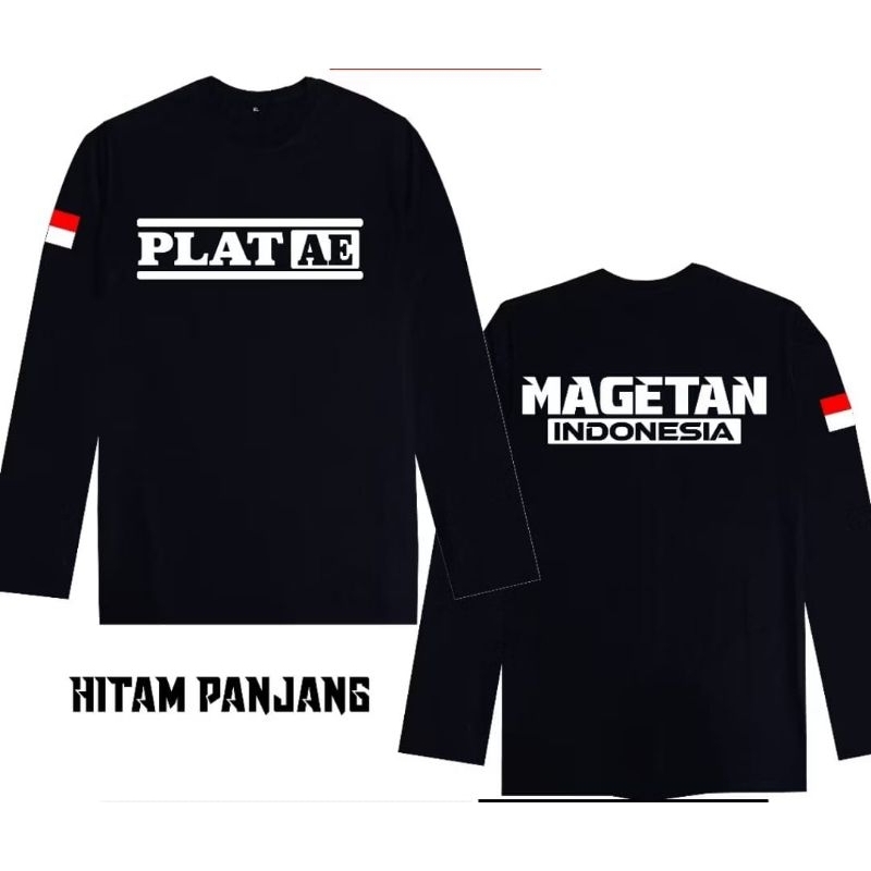 KAOS LENGAN PANJANG TEMA PLAT AE MAGETAN