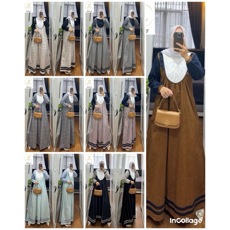 GAMIS SYAINA BY  S-Mut ORIGINAL PREMIUM  KODE 8001