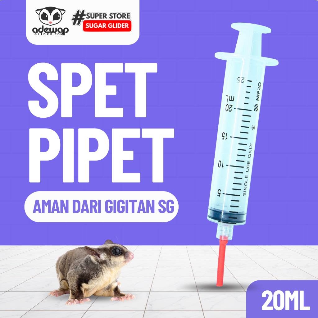 ADEWAP GLIDER Spet Alat Bantu Makan Bayi Sugar Glider