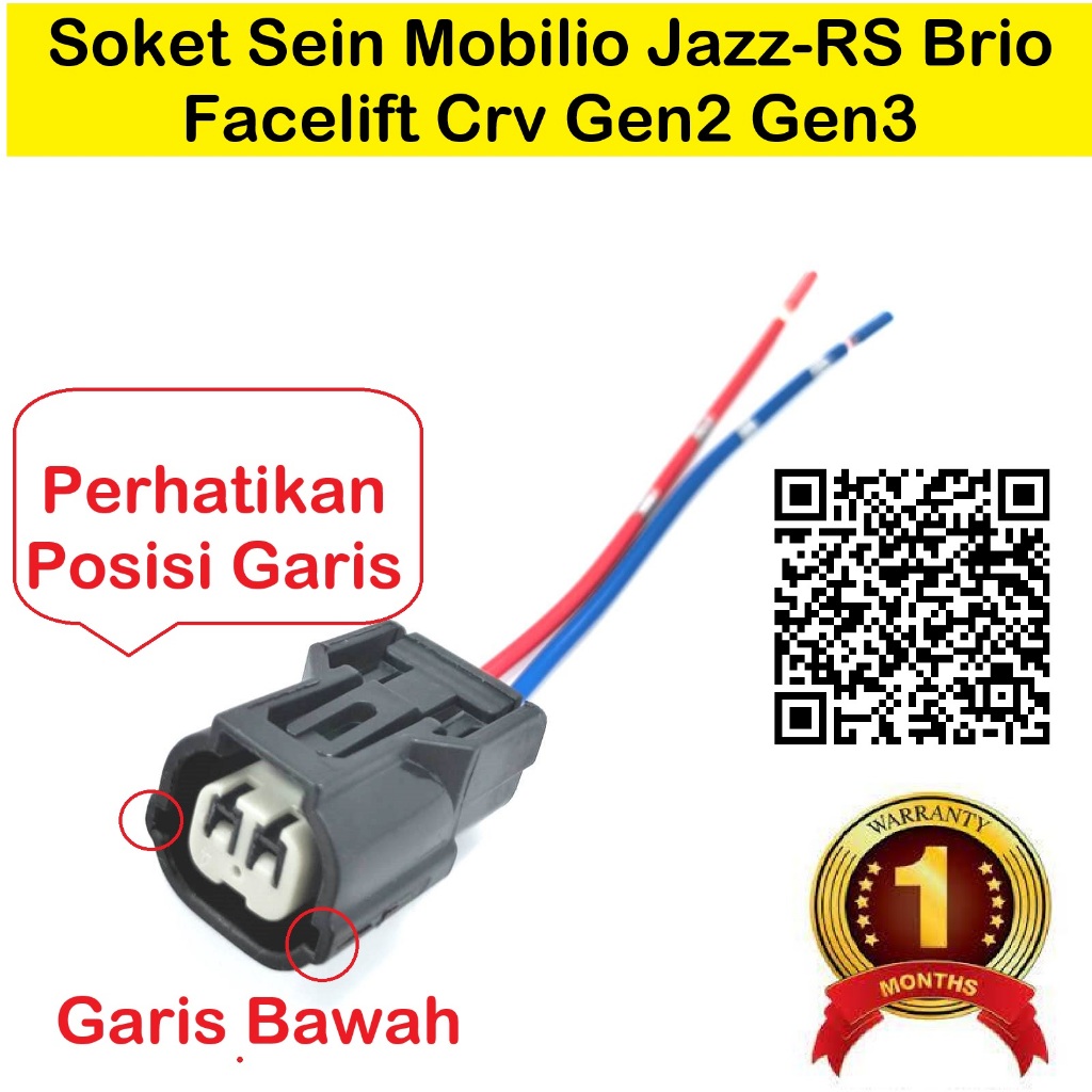 Soket Sein Honda Mobilio Jazz RS Brio Facelift Crv Gen Lampu Depan Sen Socket