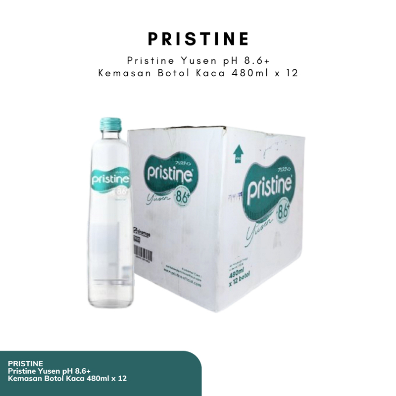 

PRISTINE YUSEN pH 8.6 UKURAN 480ML 1 Dus (12 Botol Kaca)