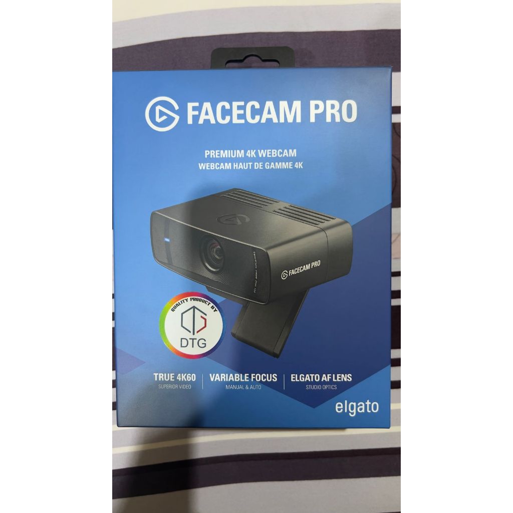 Webcam Elgato Facecam Pro 4k 60Fps Profesional Webcam Garansi Resmi Like new