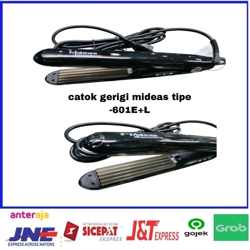 catok rambut Gerigi mideas tipe -601E+L  ,catokan rambut mideas segitiga tipe -601E+L