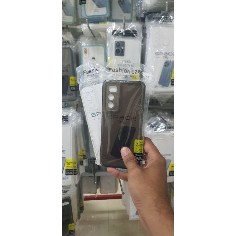 Star Soft Case Vivo V20 SE / V20 / V25 Silikon Bening Putih dan Bening Hitam  Transparan