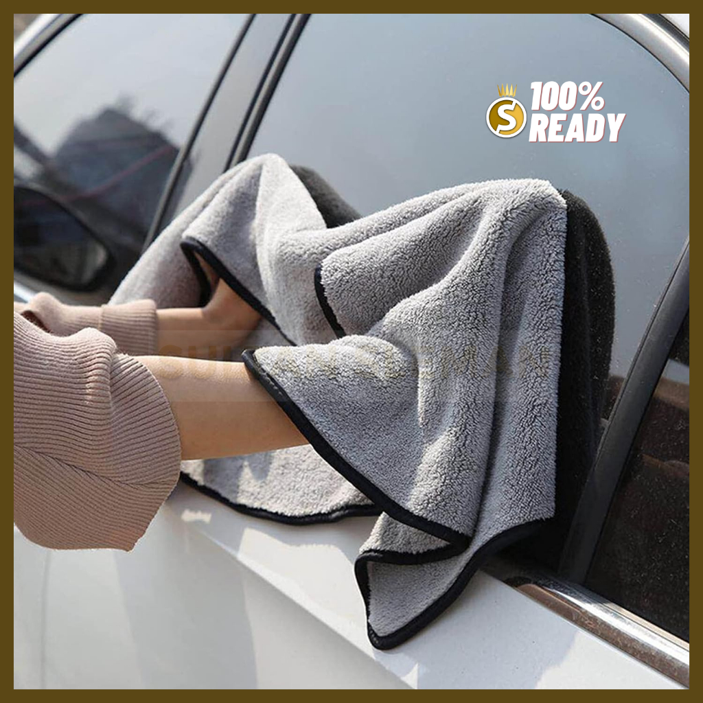 Kain Lap Microfiber Jumbo 40 x 60 cm / LAP PENGERING CUCI MOBIL / Lap Besar Microfiber Tebal 60 x 40