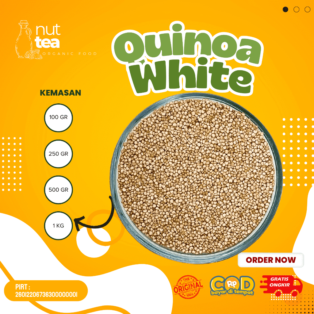 

Organic White Quinoa 500gr - Quinoa Putih Organik Premium