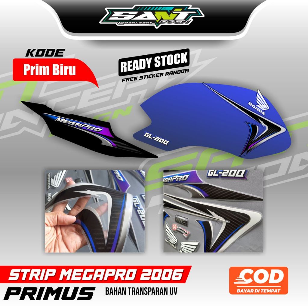 striping megapro primus model 2006 transparan