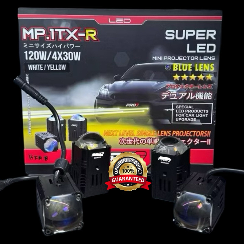 PRO7 MP1TX-R Super LED Mini Projector Lens Lampu Tembak Laser Mini Projie 1 Mata PRO7