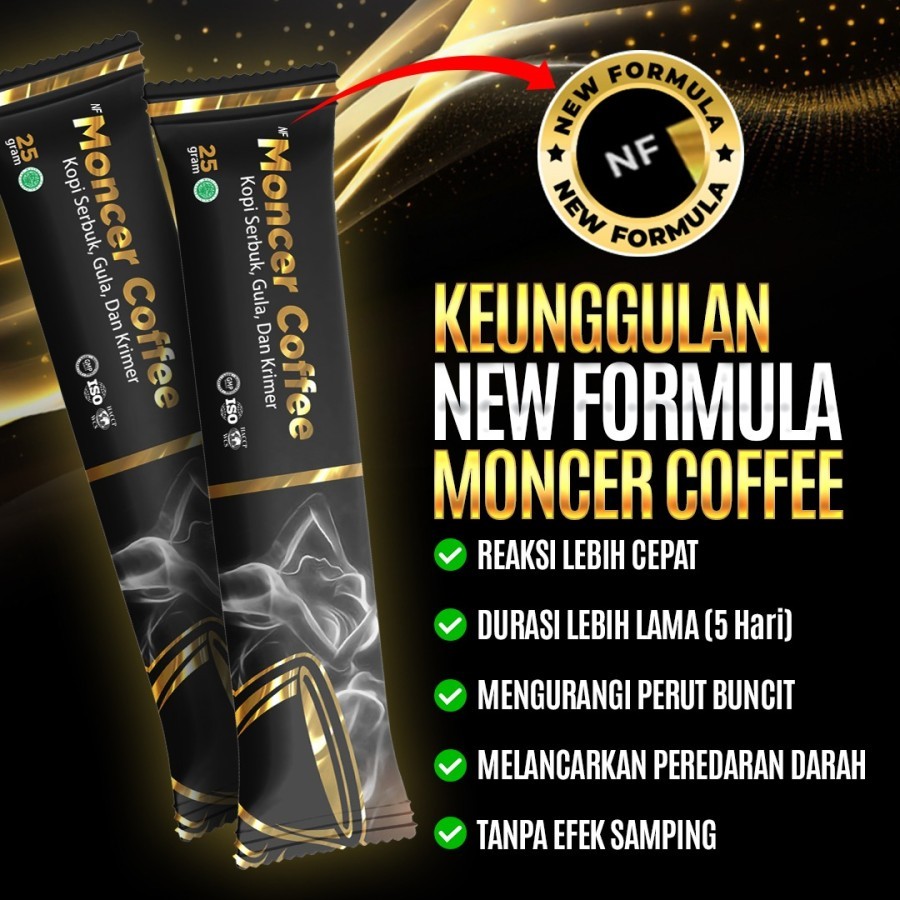 Moncer Coffee Original - Kopi Stamina For Men - Resmi BPOM