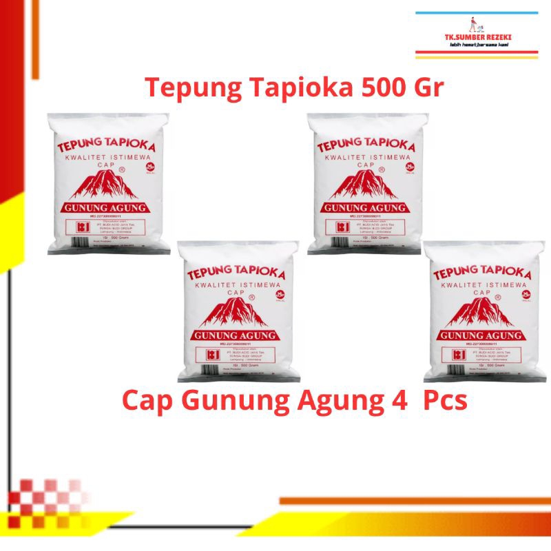 

[PAKET HEMAT ISI 4] Tepung Tapioka kwalitet Istimewa Cap Gunung Agung PROMO MURAH