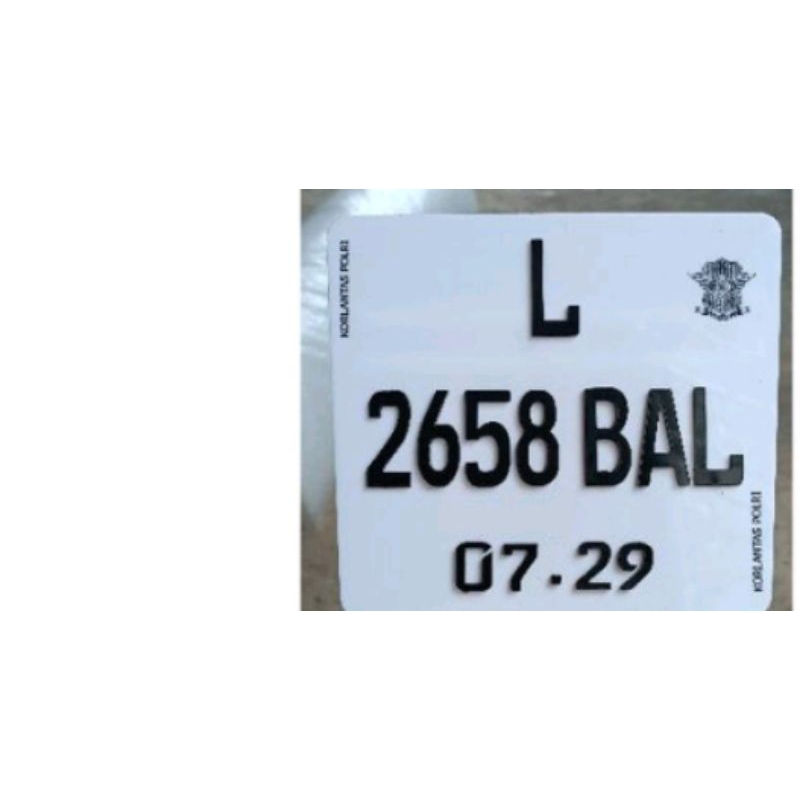 plat nomor Vespa custom / plat vespa timbul