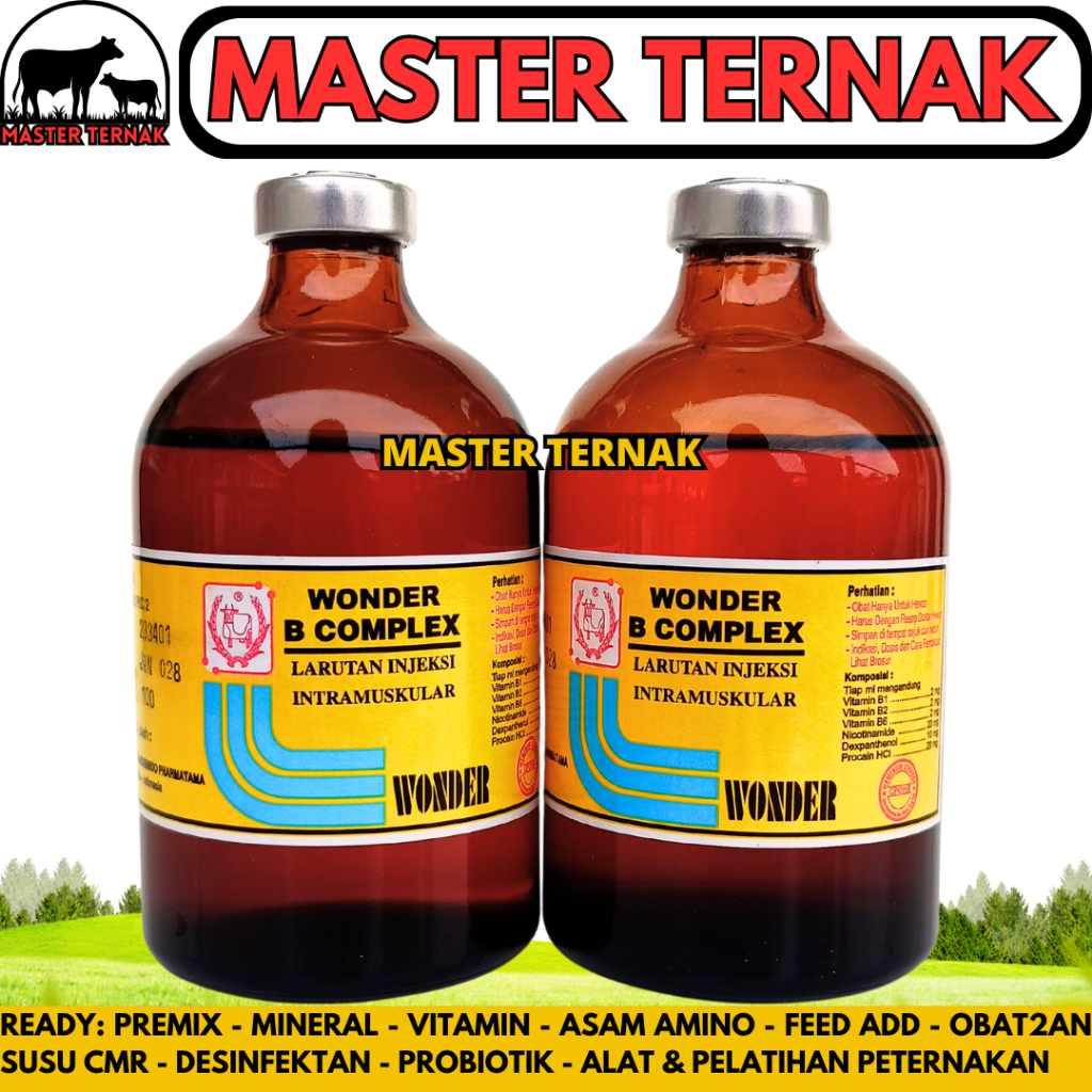 WONDER B COMPLEX 100 ML - Vitamin B Komplek Hewan - Vit B Kompleks Hewan