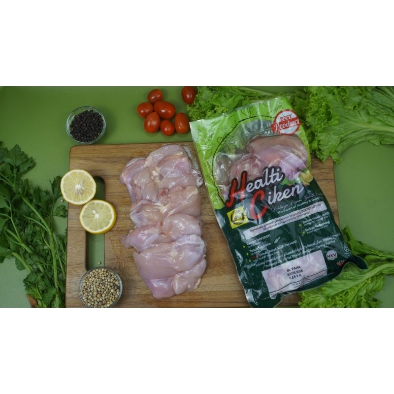 

Boneless Paha Skinless Fillet Paha Tanpa Kulit HealtiCiken Ayam Sehat Probiotik