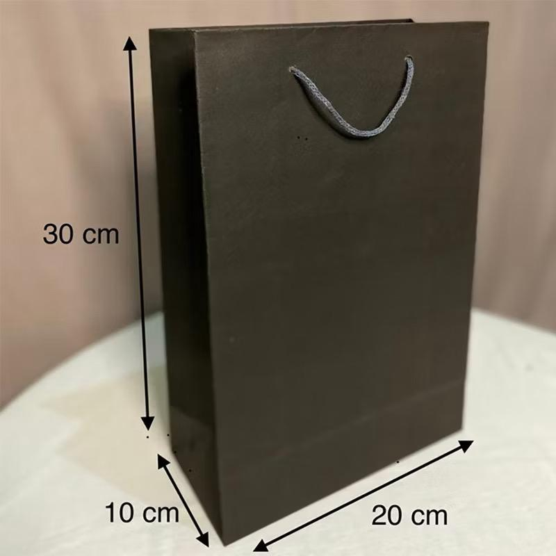 

Papper Bag Hitam Polos UKURAN P 20, L 10, T 30 CM