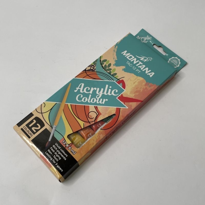 

cat air montana akrilik acrylic colour 12 warna