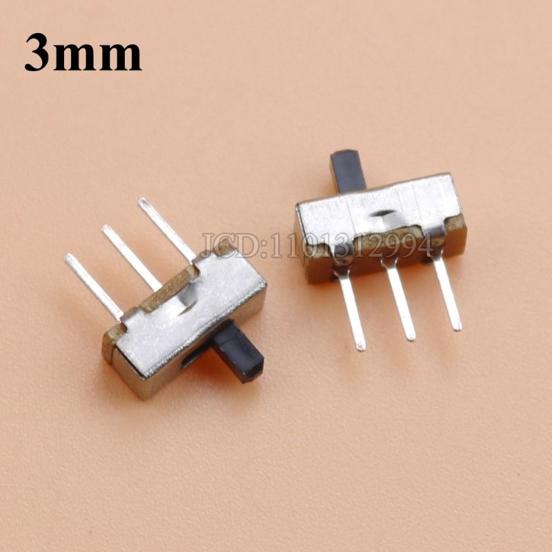 SS-12D00 SPST (1P1T) Slide Switch 3 Pin ON-ON Saklar Geser 3 Kaki 2 Posisi X=3MM