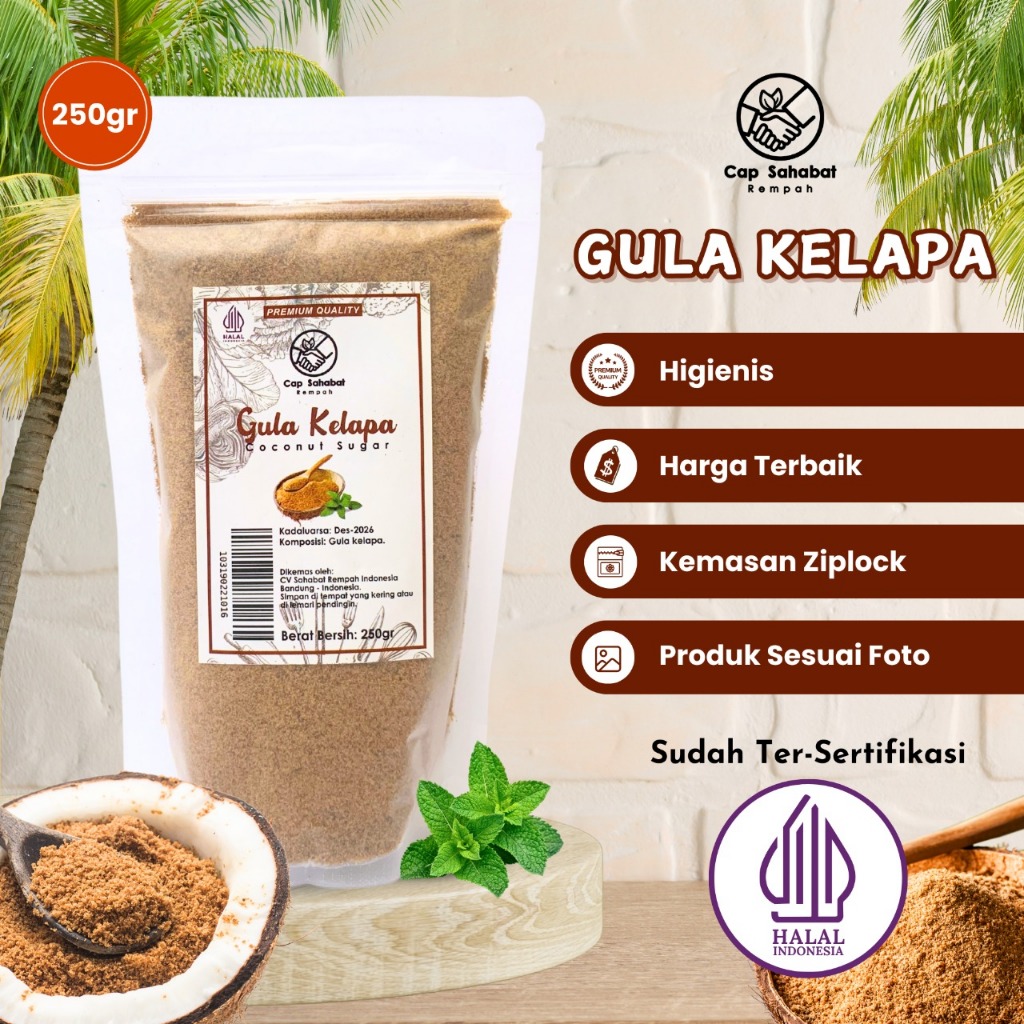 

250gr Gula Kelapa Murni / Gula Semut / Coconut Sugar / Rempah / JSR 100% PREMIUM QUALITY