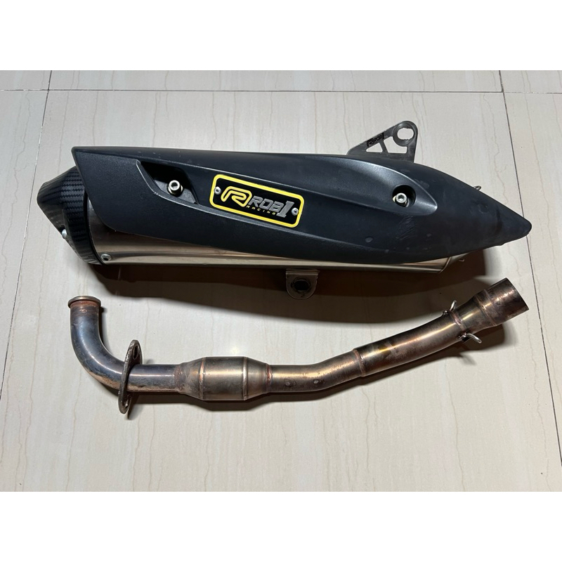 KNALPOT ROB1 END CUP V CARBON NMAX 2020 AEROX 155 SECOND