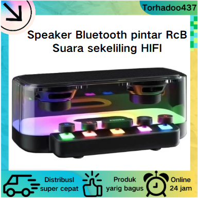 Speaker Bluetooth Suara Bass Super JBL Original 2 Tanpa Kabel Tombol Mekanis RGB Speaker Transparan 
