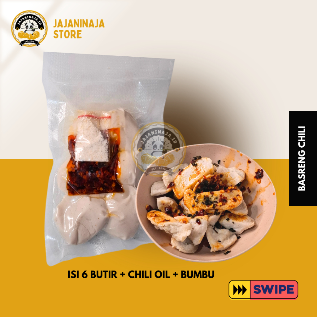 

BASCHIL Basreng Mentah isi 6 Chili Oil Cikruh FREE Bumbu Asin