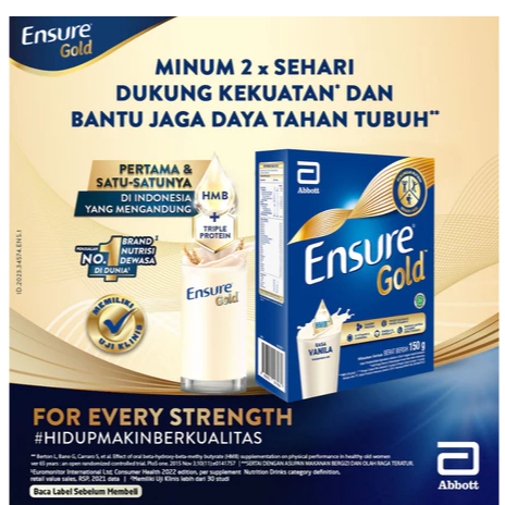 

ORIIIIIIIGINALLLL Susu ensure gold vanila 150 gram