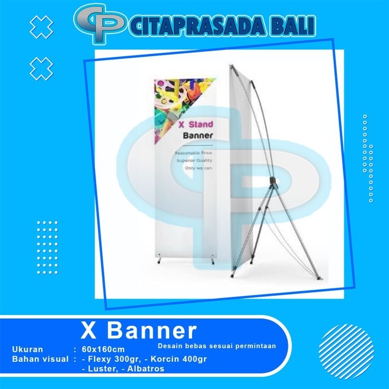 Standing banner, X Banner