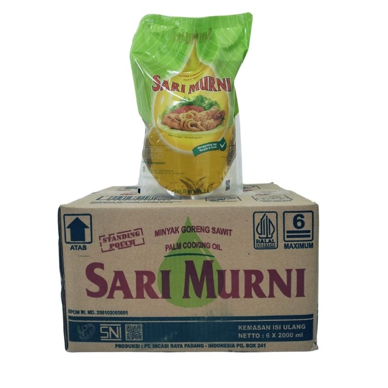 

SariMurni minyak goreng pouch 6x2L