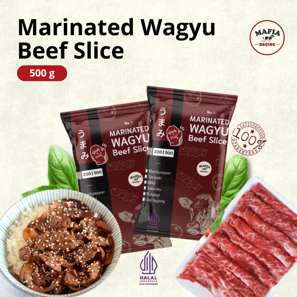 

[Mafia Daging] Mafia Daging Marinated Wagyu Beef Slice 500g