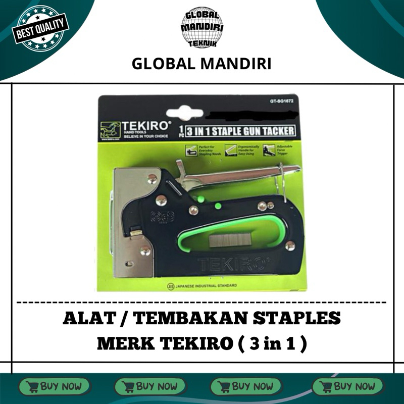 

ALAT / TEMBAKAN STAPLES MERK TEKIRO ( 3 in 1 ) MURAH KUAT BERKUALITAS