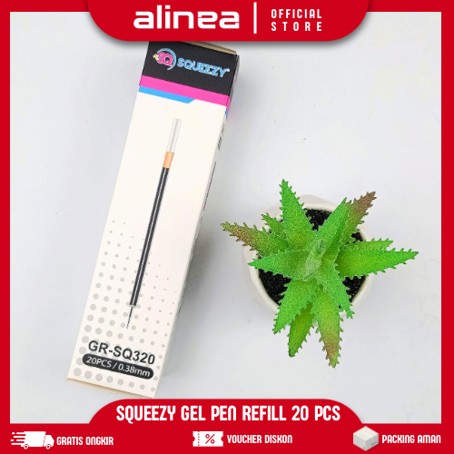 

[20 pcs]1 Pack Refill Gel Pen Murah Pulpen Gel 0.38mm Gel Pen Refill squeezy