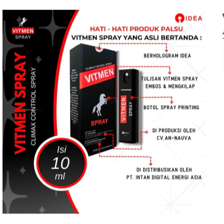 VITMEN SPRAY OBAT MR P KUAT DAN TAHAN LAMA BPOM 100% ASLI