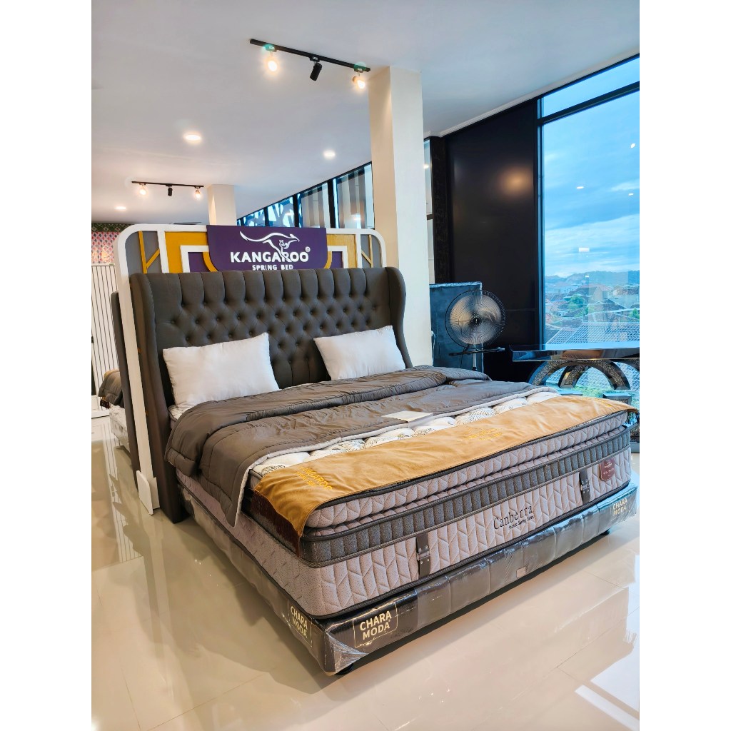 1 SET SPRINGBED KANGAROO CANBERRA 180X200 - GRATIS ONGKIR WILAYAH BANDARLAMPUNG