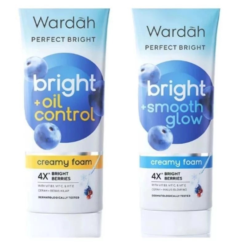 WARDAH PERFECT BRIGHT Creamy foam 100ml / Cuci muka wardah 100ml