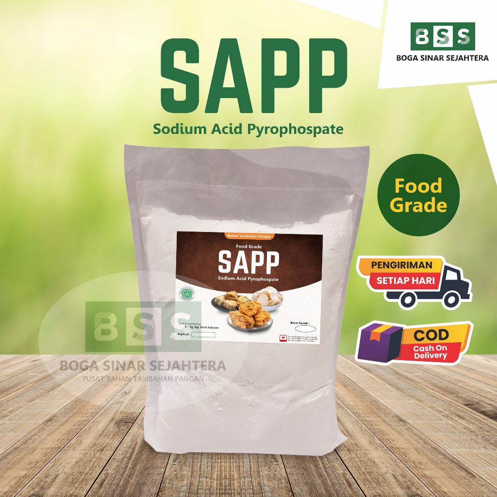 

SAPP Food Grade 500gr / Perenyah & Pengkriuk Ayam Goreng, Gorengan, Kerupuk dll